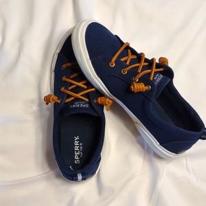 Sperry Pier Wave LTT size 8 navy slip on sneakers